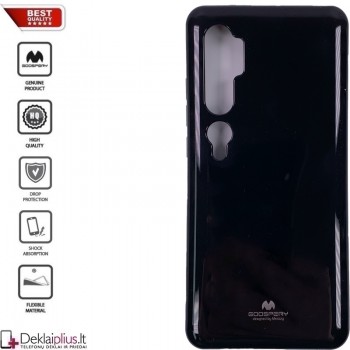 Goospery silikoninis dėklas - juodas (MI NOTE 10/NOTE 10 PRO)